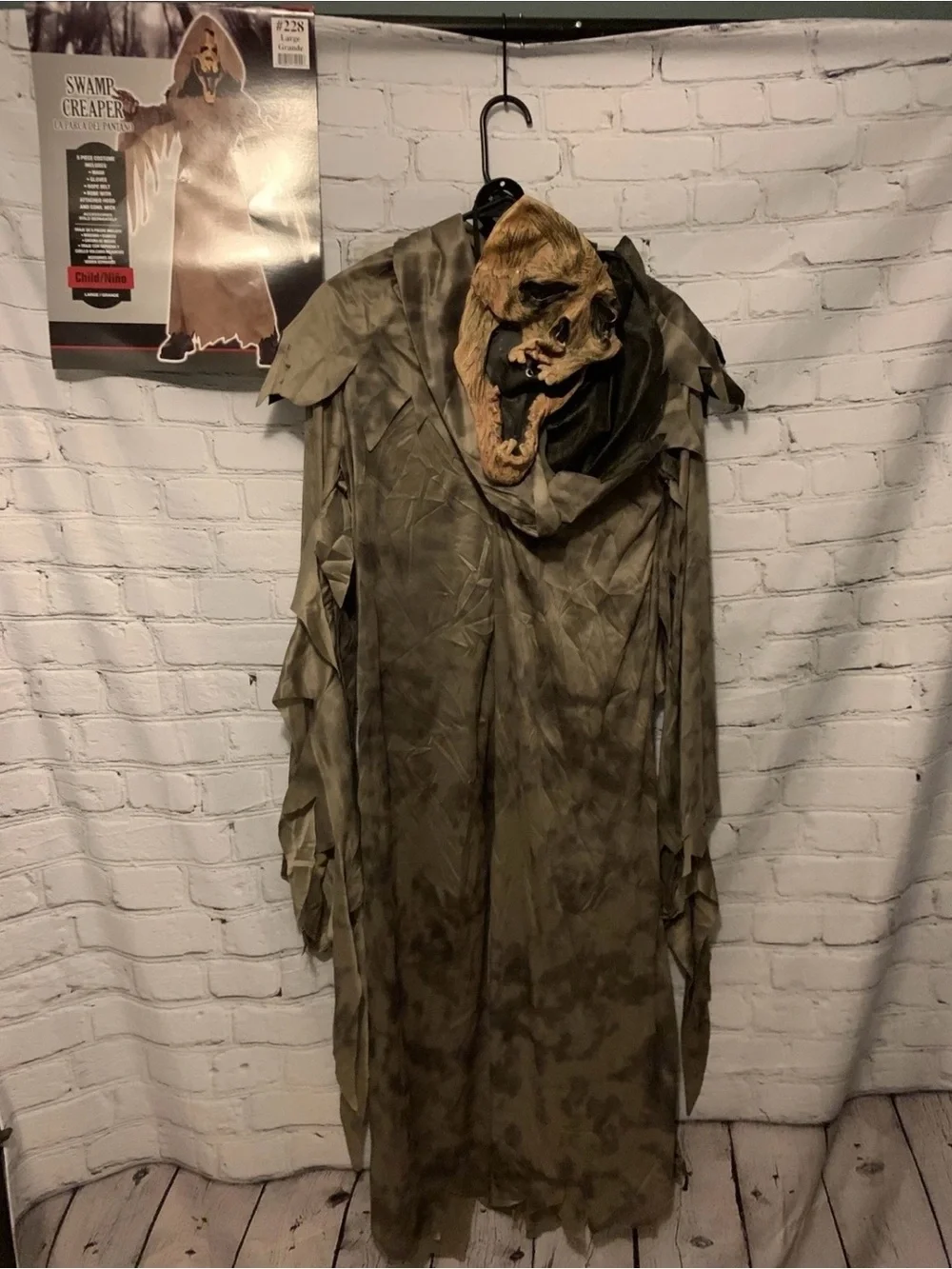 New Boys Halloween Costume Swamp Creaper Horror Large - Picture 3 of 4